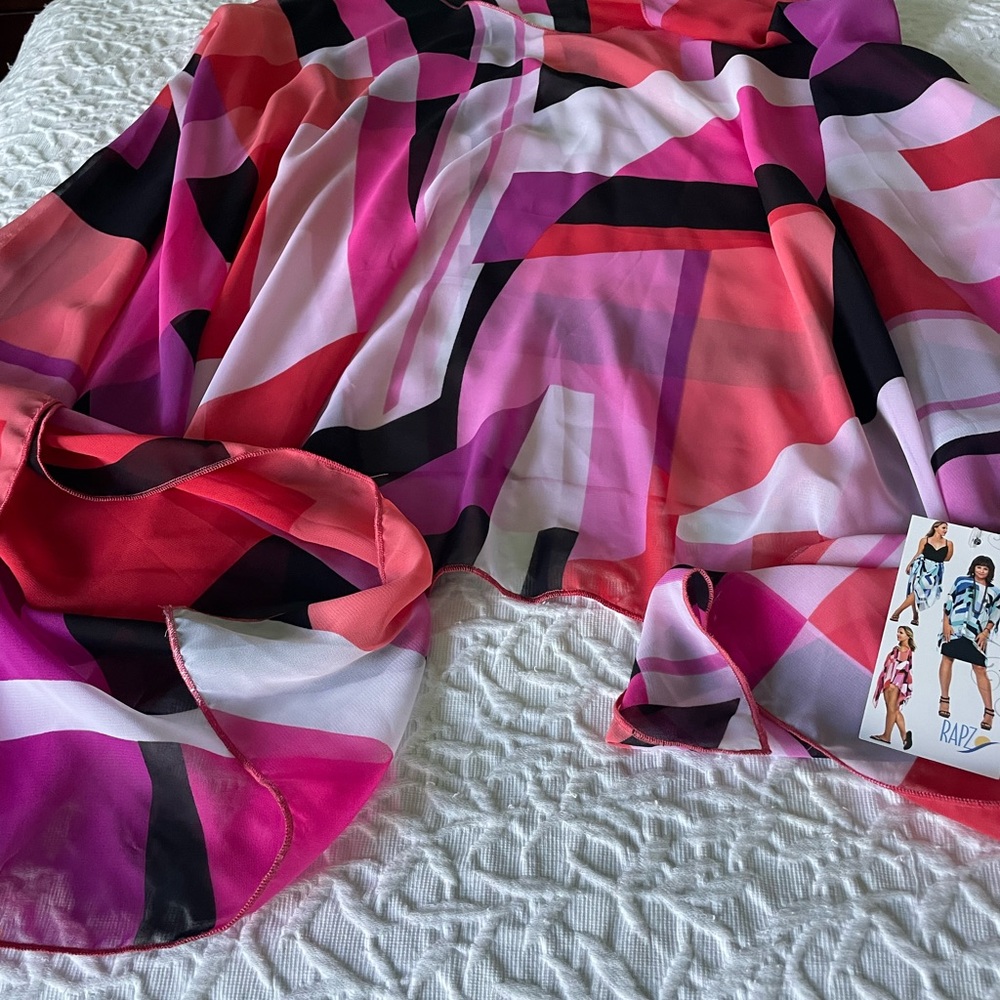 Women's Geometric Pink Shawl